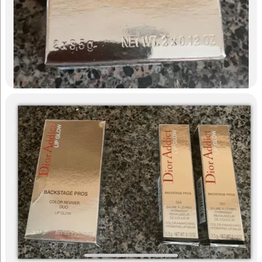 COPY - Dior addict lip glow both one pin and one coral in a set brand new in bo…